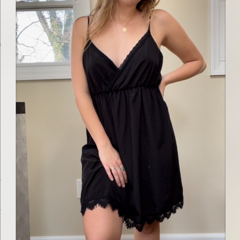 Silky Black Dress